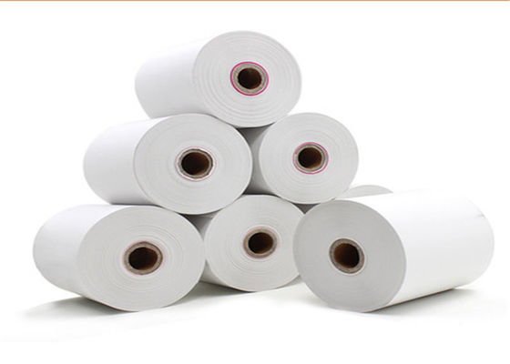 de Houtpulp van de flexodruk 100% 58mm Witte Thermische Jumbobroodjes