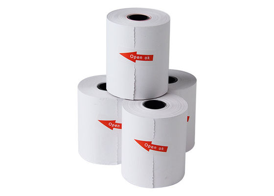Wit Geurloos Jumbo Thermisch het Document van 48gsm Broodje 80x80mm